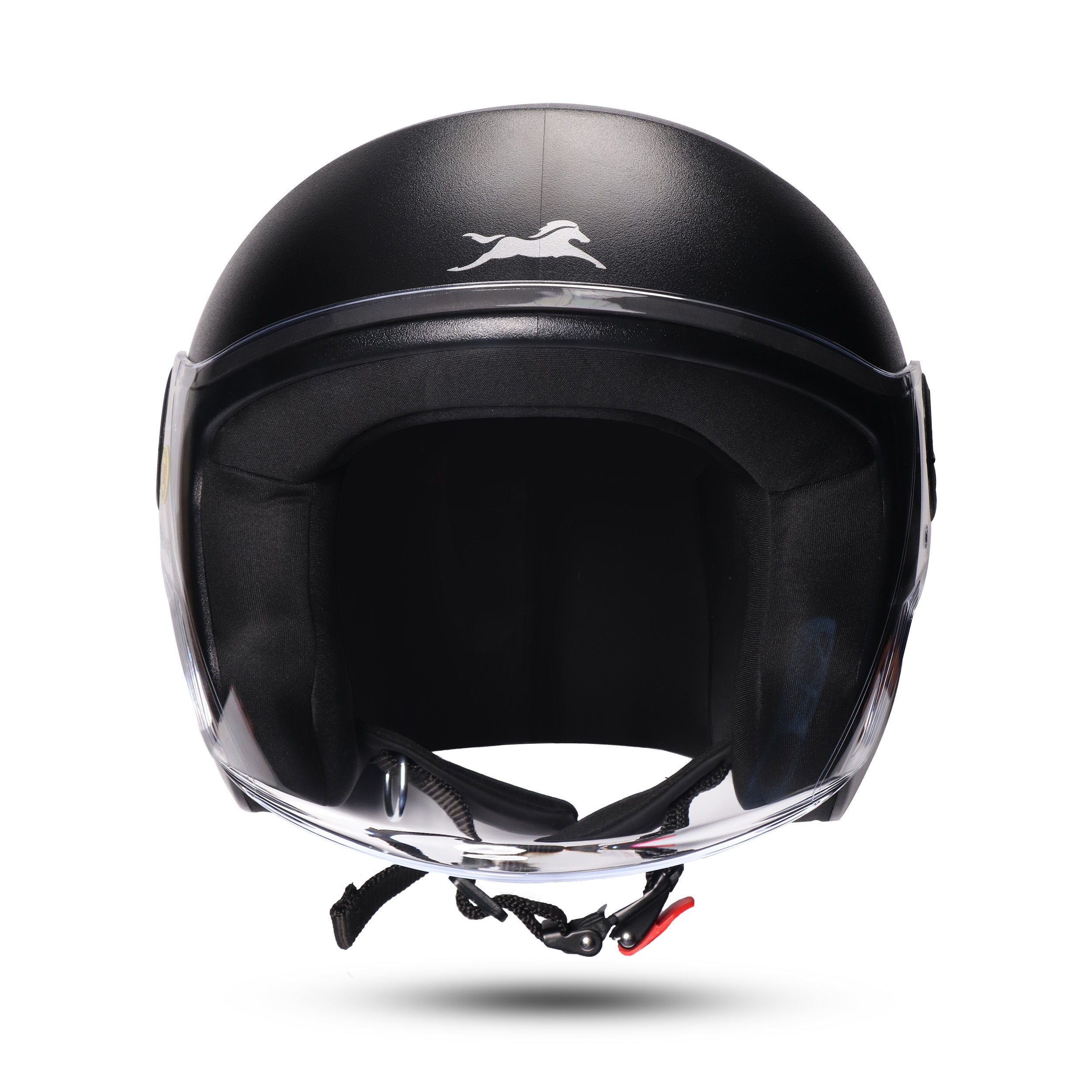 TVS ACE ISI Certified Open Face Unisex Helmet with Full Coverage Visor